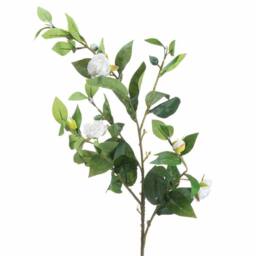 Lemon Pavilion Furniture and Decor Gardenia Stem Artificial Plant - L10 x W45 x H90 cm - Cream in Beige - thumbnail 1