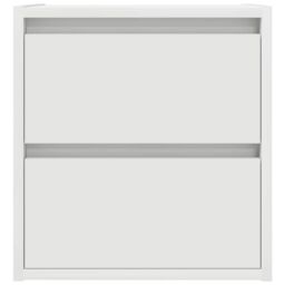 Berkfield Home Wall-mounted Bedside Cabinets 2 pcs White 38x34x40 cm - Size: 38 x 34 x 40 cm - thumbnail 7