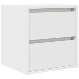 Berkfield Home Wall-mounted Bedside Cabinets 2 pcs White 38x34x40 cm - Size: 38 x 34 x 40 cm - thumbnail 5