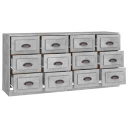 Berkfield Home Sideboards 2 pcs Concrete Grey Engineered Wood - thumbnail 5