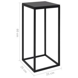 Berkfield Home Side Tables 2 pcs Black Steel - thumbnail 6