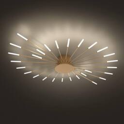 Goeco Modern LED Ceiling Light 28 Heads Flush Mount Ceiling Light 4500K in Gold - thumbnail 2