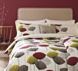 Sanderson 'Dandelion Clocks' Cotton Duvet Cover Set in Beige - Size: King - thumbnail 2
