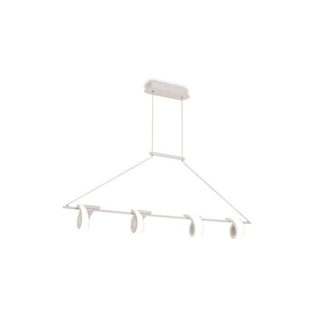 Netlighting Tsunami 4 Light Ceiling Pendant 48W LED 3000K 3600lm Sand White - image 1