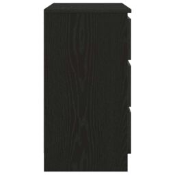 Berkfield Home Sideboard with Drawer Black Oak 71x35x65 cm Engineered Wood - Size: 71 x 35 x 65 cm - thumbnail 7