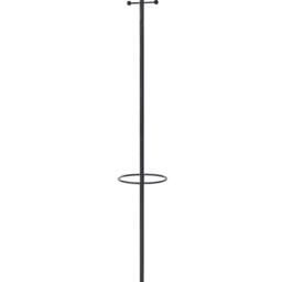 Wyld and Coco Coat Rack Black Steel 180 cm Freestanding Umbrella Stand - thumbnail 2