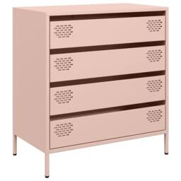 Berkfield Home Sideboard¬†Pink 68x39x73.5 cm Cold-rolled Steel in Pink
