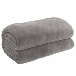 Berkfield Home Soft Weighted Blanket with Cover Grey 138x200 cm Single 6 kg Fabric - thumbnail 3
