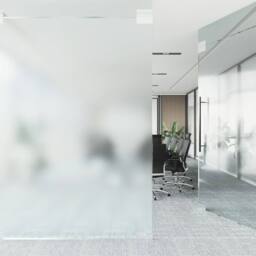 Berkfield Home Window Films Frosted Transparent Grey PVC in White - thumbnail 4