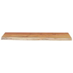 Berkfield Home Wall Shelf 70x30x2.5 cm Rectangular Solid Wood Acacia Live Edge in Brown - thumbnail 4