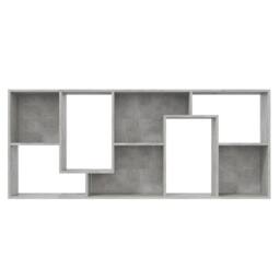Berkfield Home Book Cabinet Concrete Grey 67x24x161 cm Engineered Wood - Size: 67 x 24 x 161 cm - thumbnail 7
