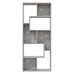 Berkfield Home Book Cabinet Concrete Grey 67x24x161 cm Engineered Wood - Size: 67 x 24 x 161 cm - thumbnail 8