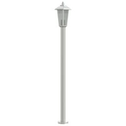Berkfield Home Outdoor Floor Lamp Silver 120 cm Stainless Steel - thumbnail 5