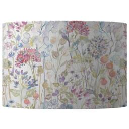 Voyage Maison Hedgerow Eva Floral Lampshade in Light Beige - Size: 40 cm diameter x 25 cm high