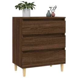 Berkfield Home Sideboard Brown Oak 60x35x70 cm Engineered Wood - Size: 60 x 35 x 70 cm - thumbnail 4