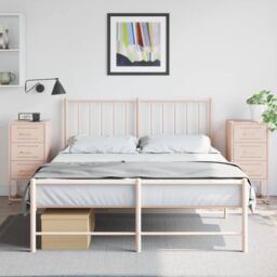 Berkfield Home Bedside Cabinets 2 pcs Pink 36x39x78 cm Steel - Size: 36 x 39 x 78 cm