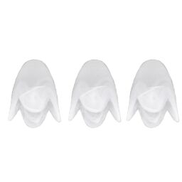 ValueLights Marble Glass Pack of 3 White Ceiling Pendant Shades - thumbnail 2