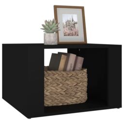 Berkfield Home Bedside Table Black 57x55x36 cm Engineered Wood - Size: 57 x 55 x 36 cm - thumbnail 4