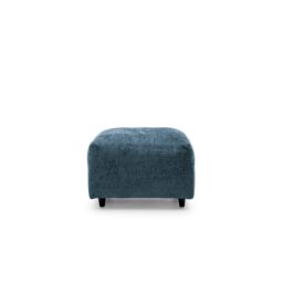 Abakus Direct Harriet Crushed Chenille Footstool in Dark Blue - thumbnail 2