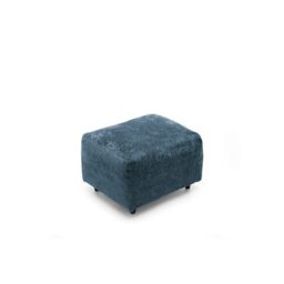 Abakus Direct Harriet Crushed Chenille Footstool in Dark Blue - thumbnail 6