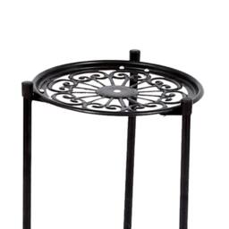 Kelvenix 2 Tier Plant Stand Flower Pot Rack Shelf in Black - Size: 0.6m2 - thumbnail 3