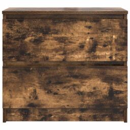 Berkfield Home TV Cabinet Smoked Oak 60x35x54 cm Engineered Wood in Brown - Size: 60 x 35 x 54 cm - thumbnail 6