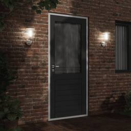 Berkfield Home Outdoor Wall Light Silver Stainless Steel