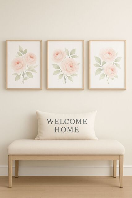 Mafett Set of 2 Abstract Geometric Wall Art Prints Modern Boho Home Décor - Size: A3 - image 1