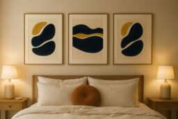 Mafett Set of 2 Abstract Geometric Wall Art Prints Modern Boho Home Décor - Size: A3 - thumbnail 2
