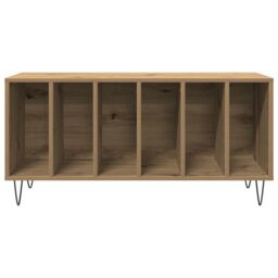 Berkfield Home Record Cabinet Old Wood 100x38x48 cm Engineered Wood in Brown - Size: 100 x 38 x 48 cm - thumbnail 5