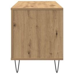 Berkfield Home Record Cabinet Old Wood 100x38x48 cm Engineered Wood in Brown - Size: 100 x 38 x 48 cm - thumbnail 6