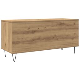 Berkfield Home Record Cabinet Old Wood 100x38x48 cm Engineered Wood in Brown - Size: 100 x 38 x 48 cm - thumbnail 4