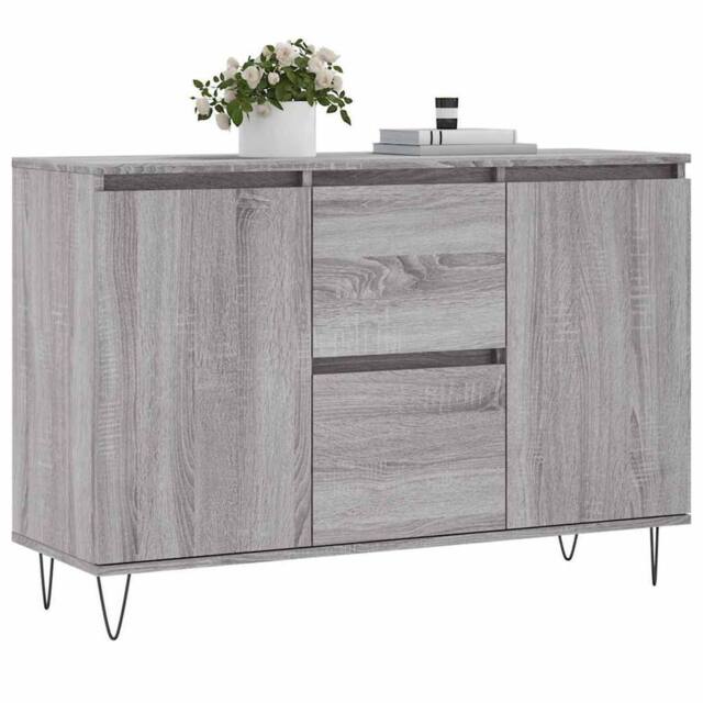 Berkfield Home Sideboard Grey Sonoma 104x35x70 cm Engineered Wood - Size: 104 x 35 x 70 cm - image 1
