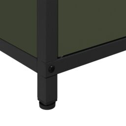 Berkfield Home Kitchen Storage Cabinet with Shelf with Storage with Door Olive green Steel - thumbnail 9