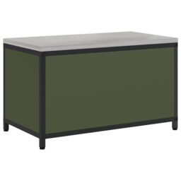 Berkfield Home Kitchen Storage Cabinet with Shelf with Storage with Door Olive green Steel - thumbnail 8