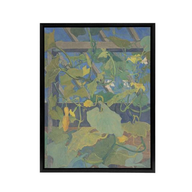 "Artery8 Greenhouse Ornamental Gourds Framed Canvas Wall Art Print van Hoytema in Green - Size: W12"" x H16""" - image 1