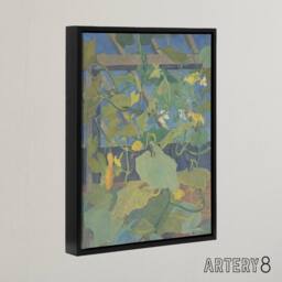 "Artery8 Greenhouse Ornamental Gourds Framed Canvas Wall Art Print van Hoytema in Green - Size: W12"" x H16""" - thumbnail 2