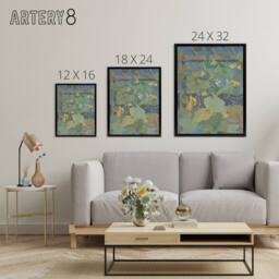 "Artery8 Greenhouse Ornamental Gourds Framed Canvas Wall Art Print van Hoytema in Green - Size: W12"" x H16""" - thumbnail 4