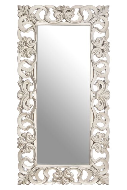 Orsina Palazio Rectangular Wall Mirror with Silver Finish - image 1