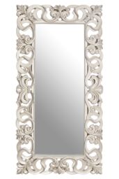 Orsina Palazio Rectangular Wall Mirror with Silver Finish - thumbnail 1