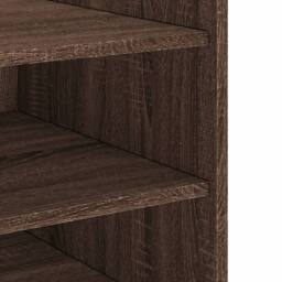 Berkfield Home Bedside Cabinet Brown Oak 45x50x50 cm Engineered Wood - Size: 45 x 50 x 50 cm - thumbnail 8