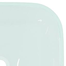 Berkfield Home Basin Glass 42x42x14 cm Frosted in Cream - Size: 42 x 42 x 14 cm - thumbnail 5