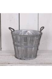 KDMD Greywashed Wooden Barrel in Grey - thumbnail 2