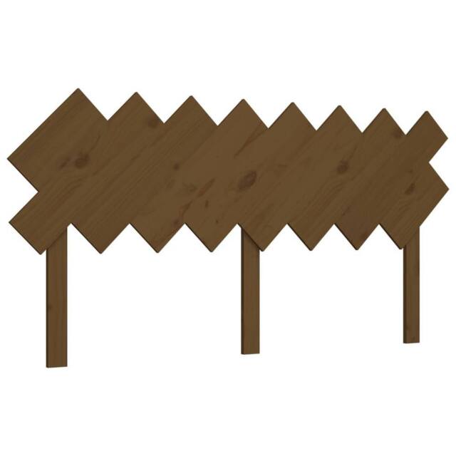 Berkfield Home Bed Headboard Honey Brown 159.5x3x80.5 cm Solid Wood Pine - image 1
