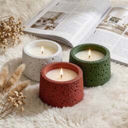 Living and Home 3-Pack Soy Wax Scented Candles in Osmanthus, Citrus Lime & Guava - thumbnail 6