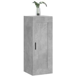 Berkfield Home Wall Mounted Cabinet Concrete Grey 34.5x34x90 cm Engineered Wood - thumbnail 4