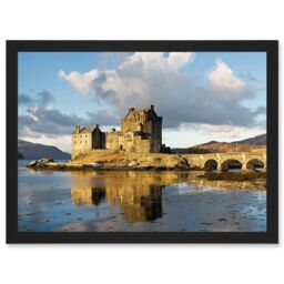 Artery8 Iliff Eilean Donan Castle Kyle Lochalsh Scotland Photo Artwork Framed Wall Art Print A4 in Black - thumbnail 1