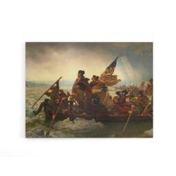 "Artery8 Leutze Washington Crossing The Delaware Canvas Wall Art Print - Size: W18"" x H24""" - thumbnail 1