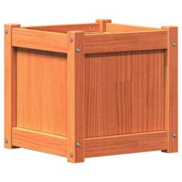 Berkfield Home Garden Planters 2 pcs Wax Brown Solid Wood Pine - thumbnail 5