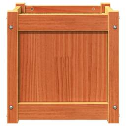 Berkfield Home Garden Planters 2 pcs Wax Brown Solid Wood Pine - thumbnail 7
